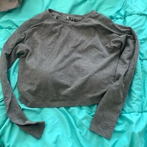 Kindred Bravely Sublime® Bamboo Maternity & Nursing Cropped Long Sleeve Top XL